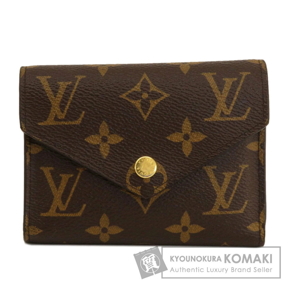 Louis Vuitton Victorine Monogram Bi fold Wallet Canvas